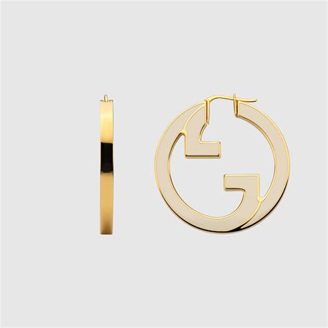 gucci hoop bamboo earrings|gucci blondie hoop earrings.